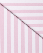 Camicia Alicante - twill 100% cotone, bacchettato bianco e rosa