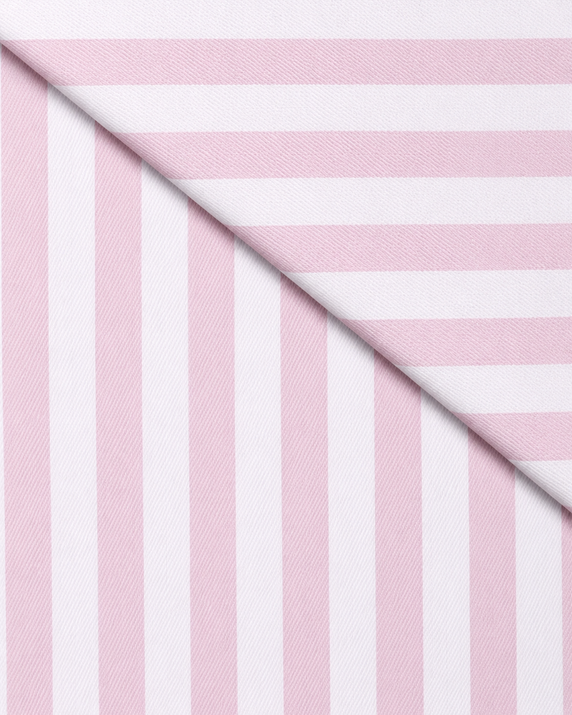 Camicia Alicante - twill 100% cotone, bacchettato bianco e rosa