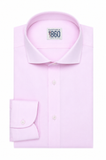 Camicia Barcellona- twill no stiro, tinta unita rosa