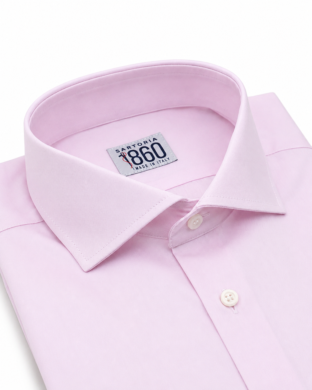 Camicia Barcellona- twill no stiro, tinta unita rosa