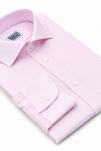 Camicia Barcellona- twill no stiro, tinta unita rosa