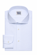 Camicia Carrara - fil-à-fil bianco in barré