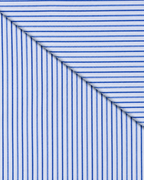 Camicia Otranto - twill 100% cotone, fantasia rigata blu e celeste