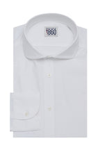 Camicia Parigi - lycra no stiro tinta unita bianca