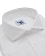 Camicia Parigi - lycra no stiro tinta unita bianca