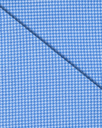 Camicia Riccione, 100% cotone pied de poule bianco e celeste