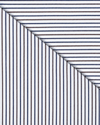 Camicia Sabaudia - twill 100% cotone, fantasia rigata blu e sabbia