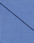 Camicia Spoleto, 100% cotone pied de poule bianco e azzurro