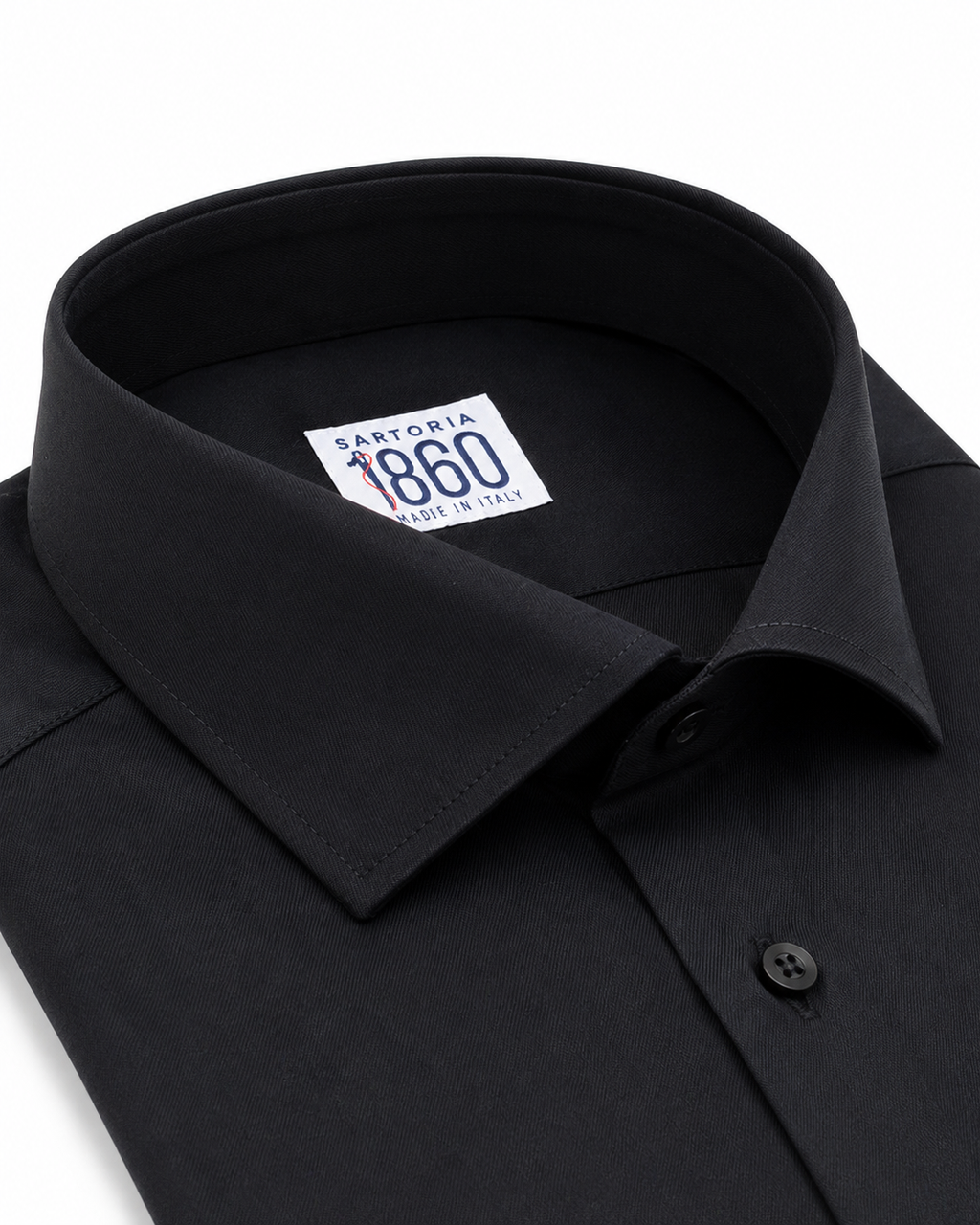 Camicia Tokyo- twill no stiro, tinta unita nero