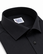 Camicia Tokyo- twill no stiro, tinta unita nero