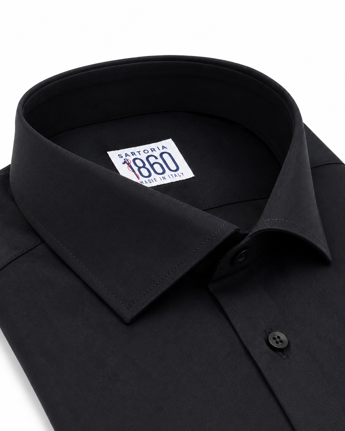 Camicia Tokyo- twill no stiro, tinta unita nero