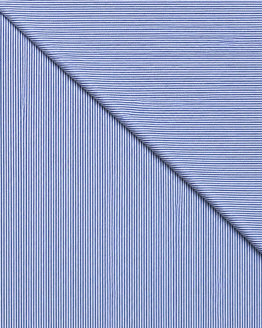 Camicia Tolosa - popeline 100% puro cotone, fantasia rigata bianco e azzurro