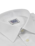 Camicia Roma - twill no stiro, tinta unita bianco