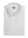 Camicia Roma - twill no stiro, tinta unita bianco