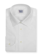 Camicia Roma - twill no stiro, tinta unita bianco