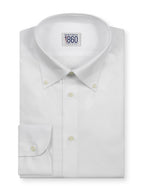 Camicia Venezia - oxford 100% puro cotone, tinta unita bianco