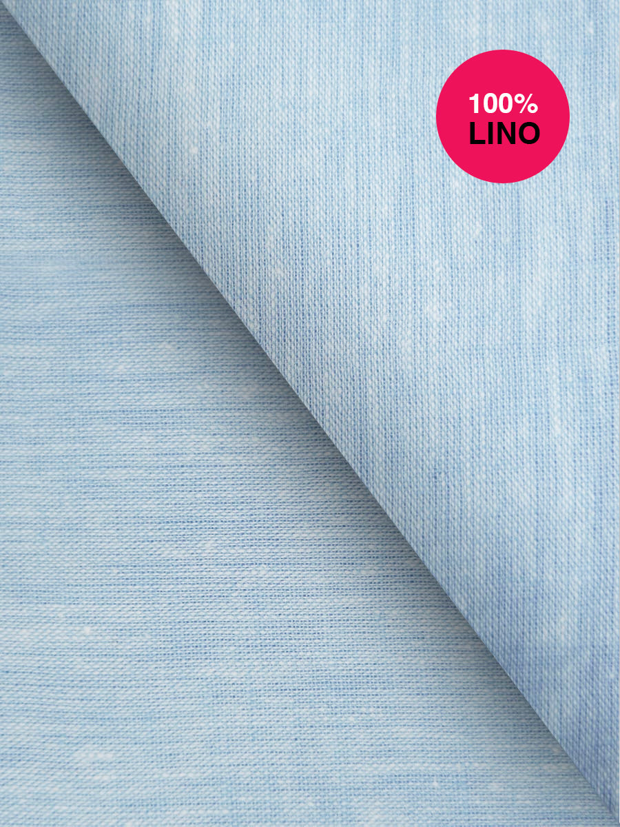 Camicia Ventotene 100% lino celeste