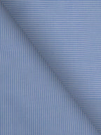Camicia Vibo Valentia - popeline 100% puro cotone, fantasia rigata celeste e bianco