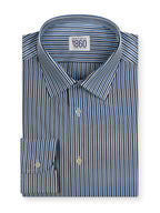 Camicia Ferrara - popeline 100% puro cotone, fantasia rigata