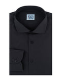 Camicia Modica – popeline 100% cotone, tinta unita nero