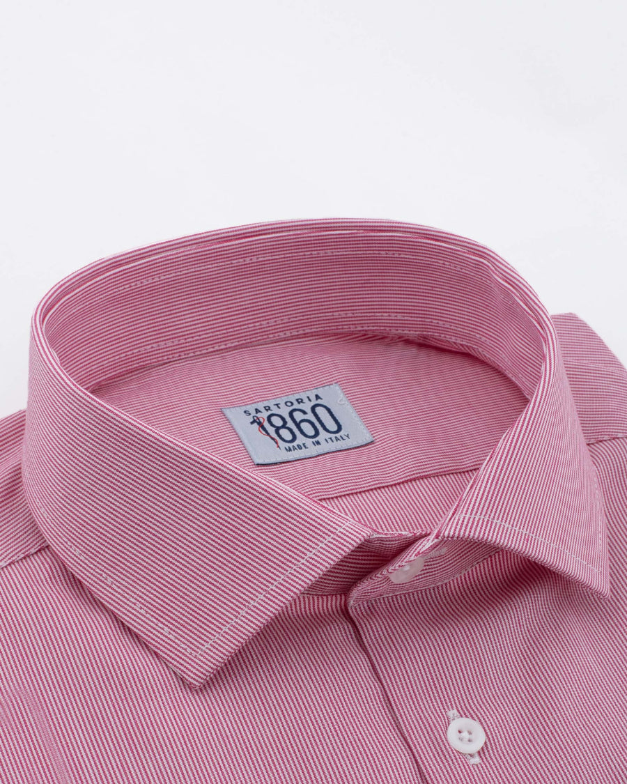 Camicia Stromboli - popeline 100% cotone, fantasia rigata