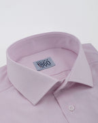 Camicia Pesaro - twill 100% cotone, tinta unita rosa