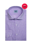Camicia Tropea - 100% lino lilla