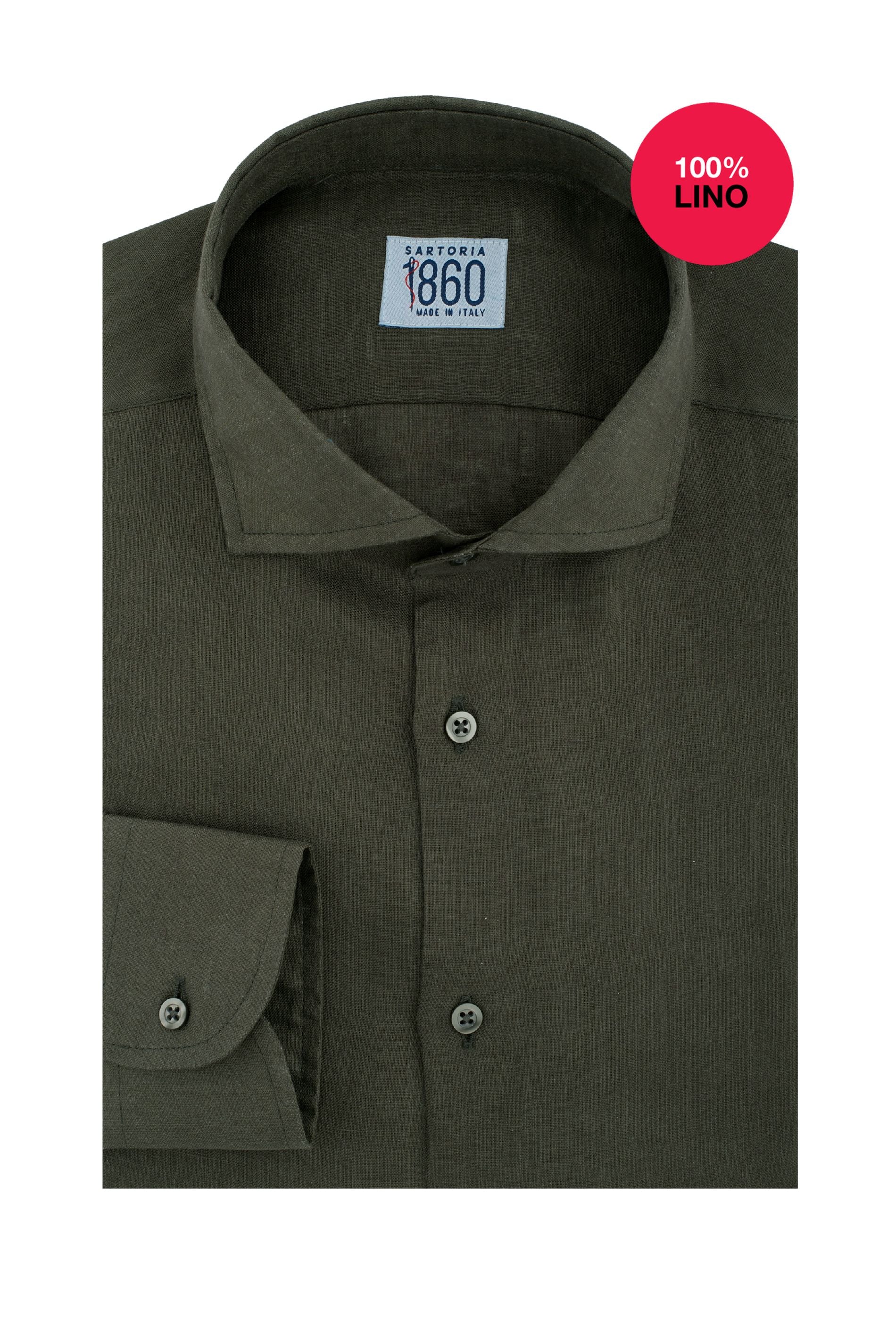 Camicia Alberobello - 100% lino verdone