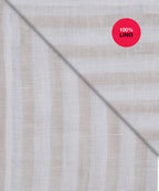 Camicia Valencia - 100% lino bacchettato bianco e beige