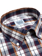Camicia Monaco - vaiella 100% puro cotone, fantasia quadro