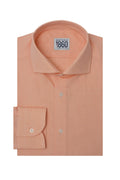 Camicia Ribera - oxford 100% puro cotone tinta unita salmone