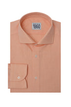 Camicia Ribera - oxford 100% puro cotone tinta unita salmone