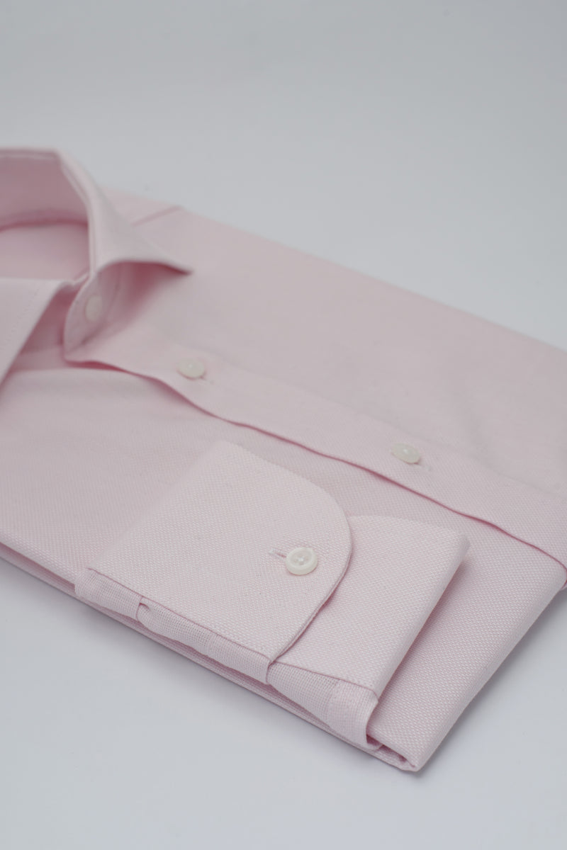 Camicia Olbia - oxford 100% puro cotone tinta unita rosa