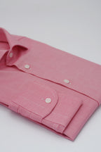 Camicia Soave - oxford 100% puro cotone tinta unita ciliegio