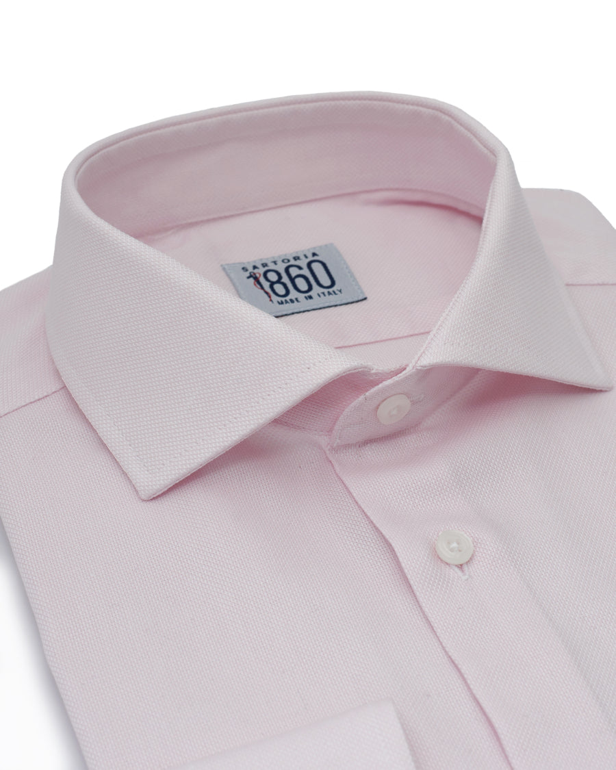 Camicia Olbia - oxford 100% puro cotone tinta unita rosa