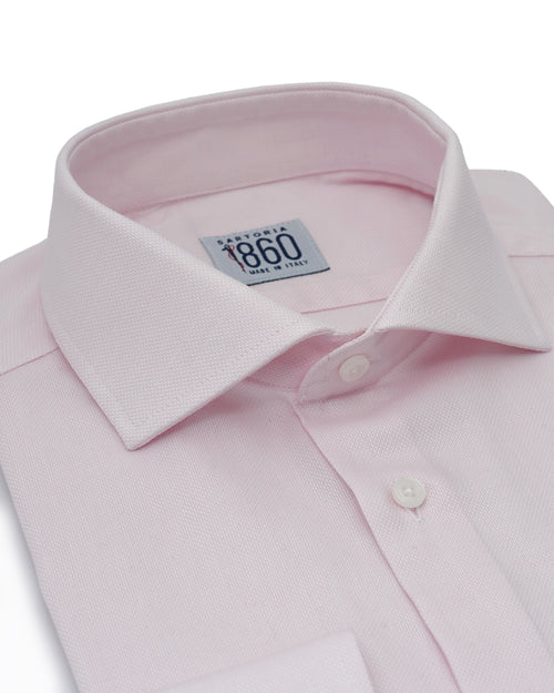 Camicia Olbia - oxford 100% puro cotone tinta unita rosa