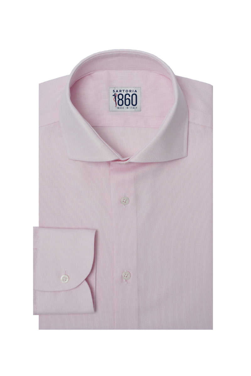 Camicia Olbia - oxford 100% puro cotone tinta unita rosa