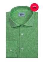 Camicia Pisa - 100% lino verde