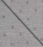 Camicia Pitti - flanellina twill 100% puro cotone, fondo grigio con motivi
