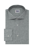 Camicia Rodi – 100% lino grigio fumo