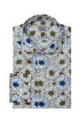 CAMICIA RIVIERA - zephir 100% puro cotone con motivi floreali 