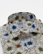 Camicia Riviera - zephir 100% puro cotone con motivi floreali