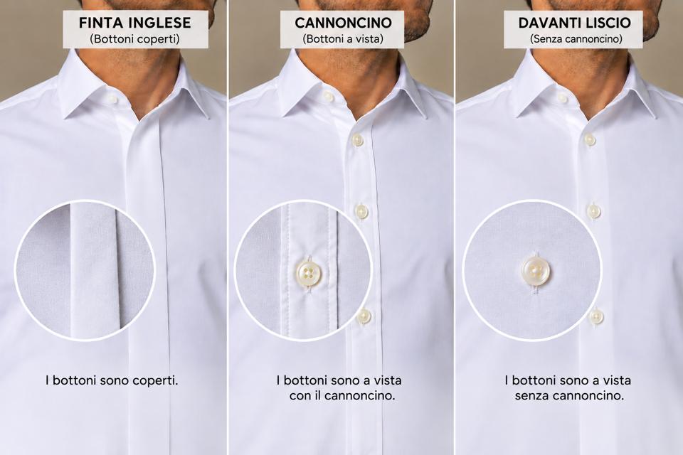 Finta inglese, cannoncino e davanti liscio a confronto