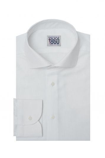 Camicia Londra - giro inglese 100% puro cotone bianco