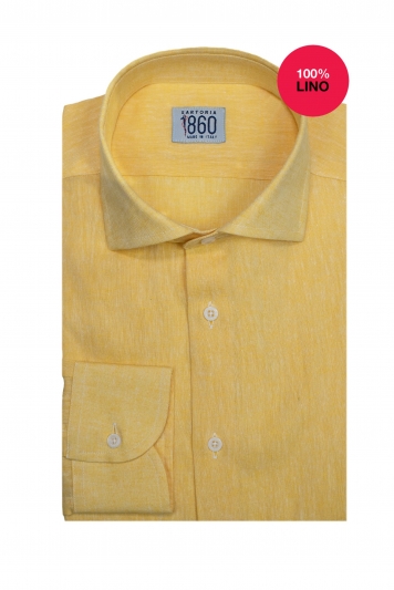 Camicia Burano - 100% lino giallo