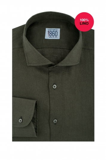 Camicia Alberobello - 100% lino verdone