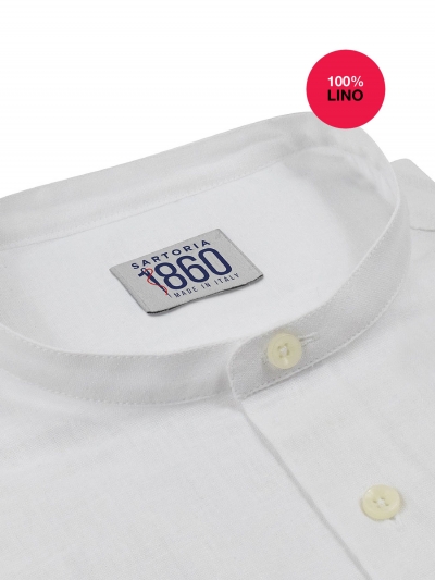 Camicia Siracusa - 100% lino bianco