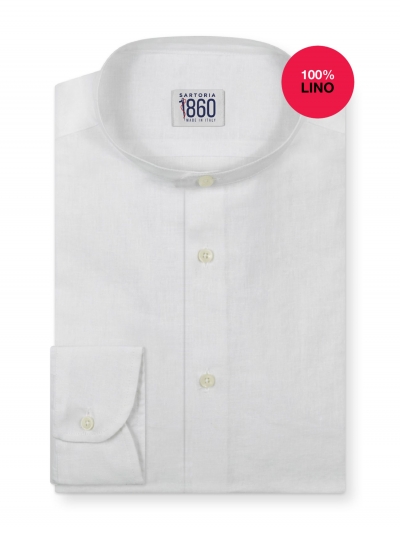Camicia Siracusa - 100% lino bianco