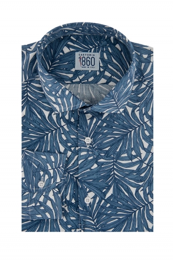 Camicia Manfredonia – 100% viscosa, stampa flora