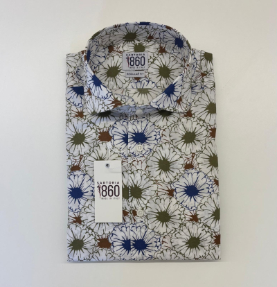 Camicia Riviera, taglia 40 regular, zephir 100% cotone